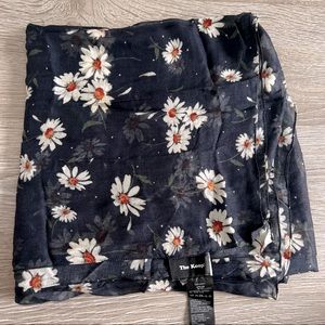 The Kooples Modal & Silk Scarf with Daisies